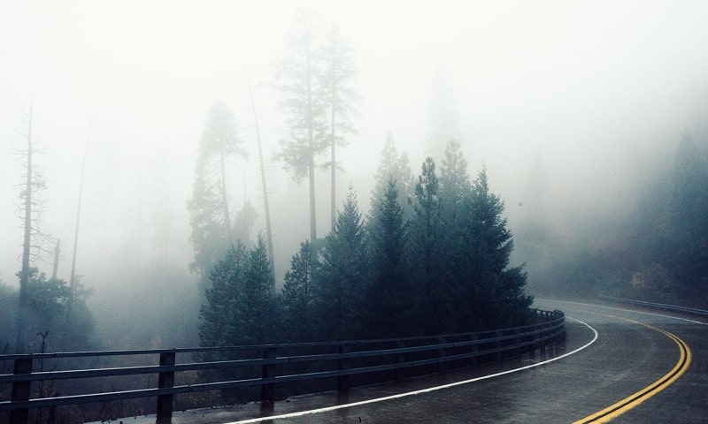 رانندگی در مه